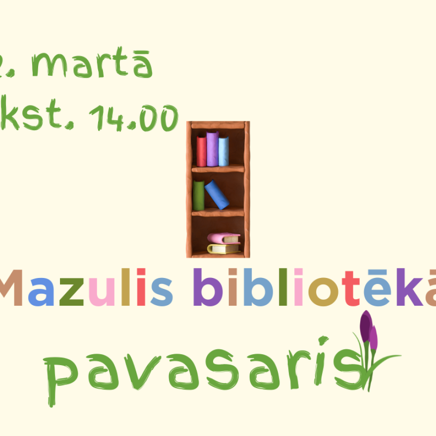 Gaidām pavasari Bauskas Bērnu bibliotēkā