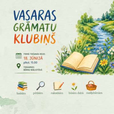 Vasaras grāmatu klubiņ&scaron; "Pasauli lasot"