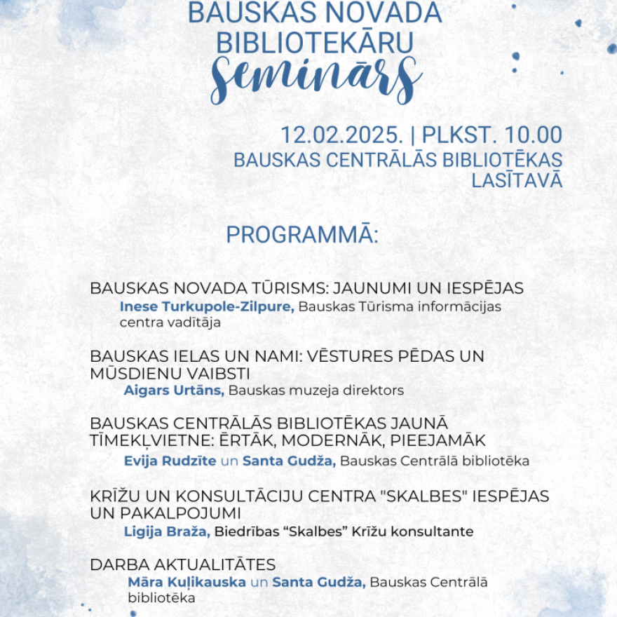 Bauskas novada bibliotekāru seminārs