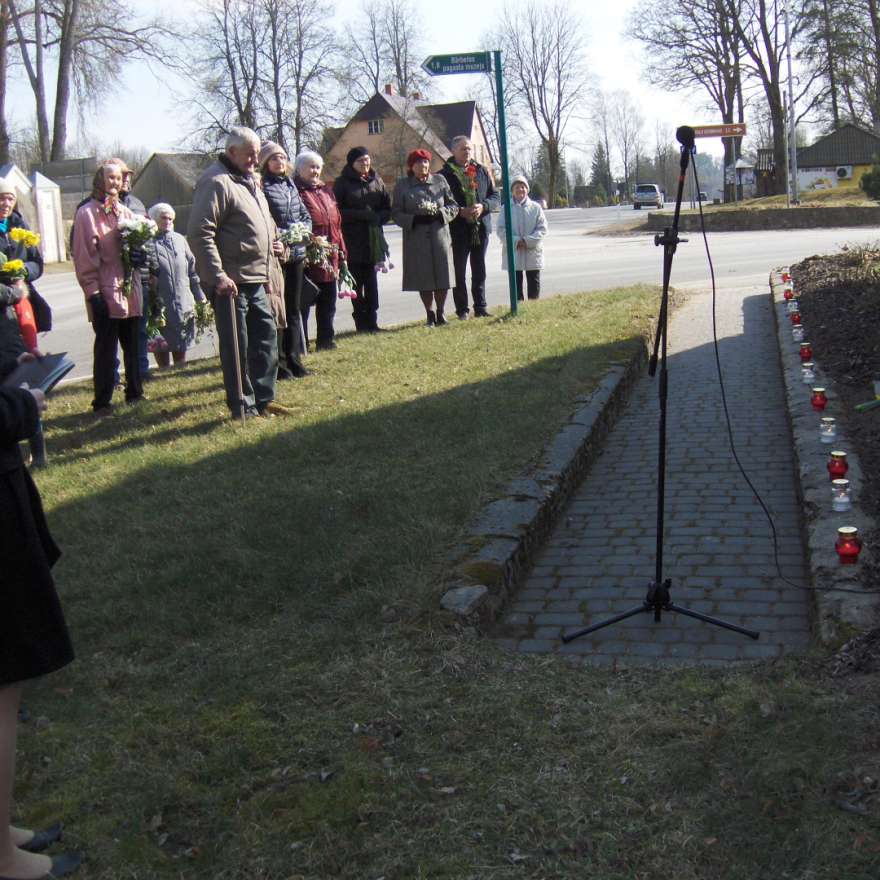 Represiju atceres dienas pasākums Bārbelē