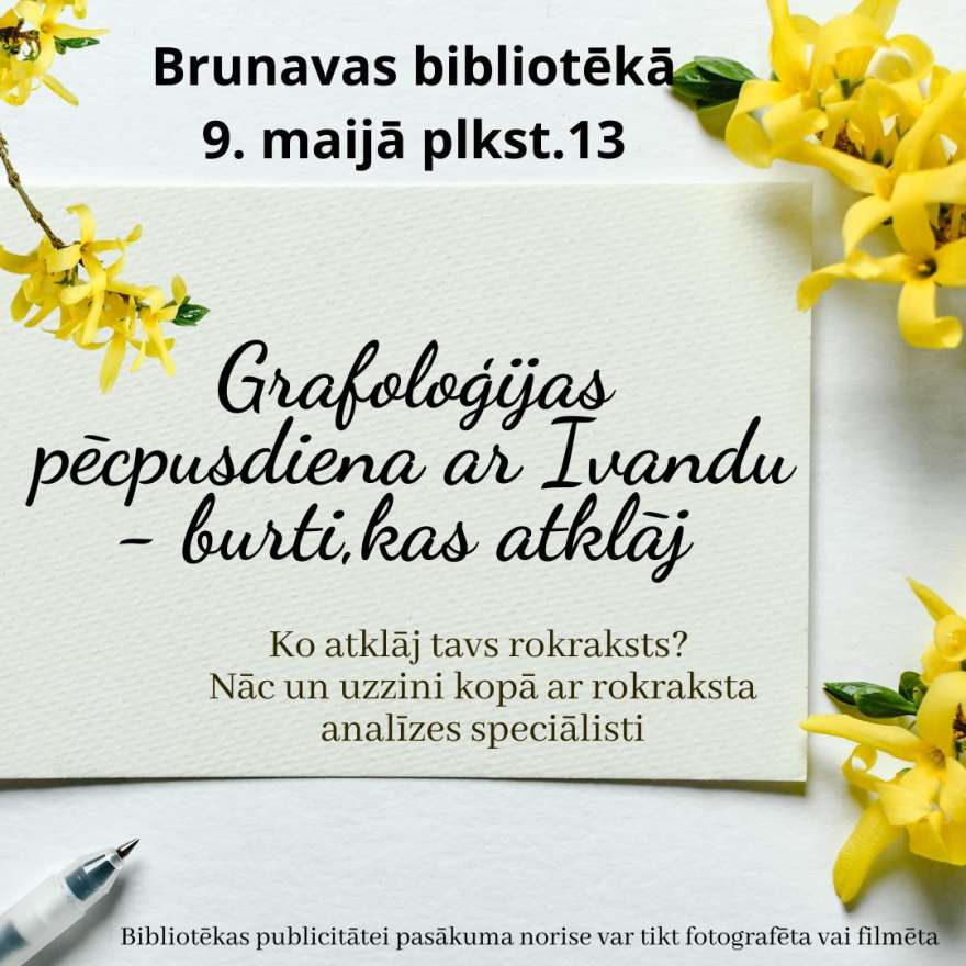 Grafoloģijas pēcpusdiena ar Ivandu