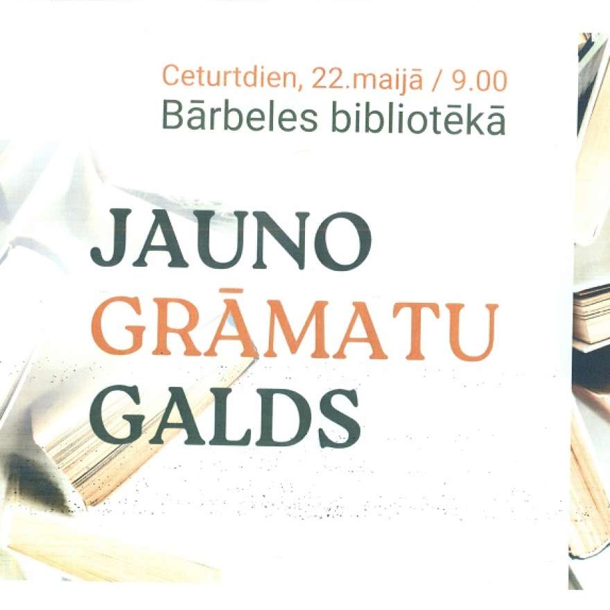 Jauno Grāmatu Galds Bārbeles bibliotēkā
