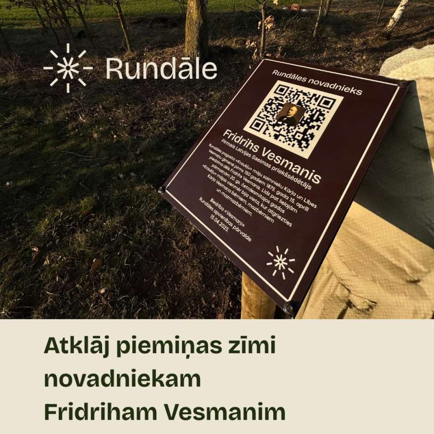 Piemiņas plāksnes atklāšana Fridriham Vesmanim