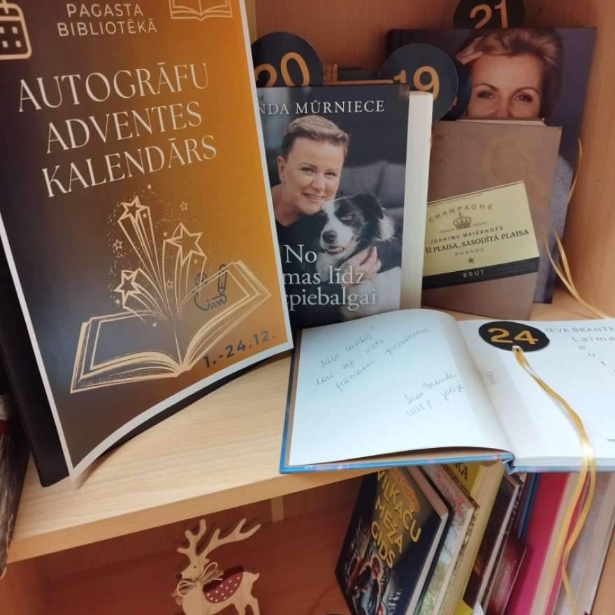 Vecumnieku pagasta bibliotēkas grāmatu krājuma Adventes kalendārs