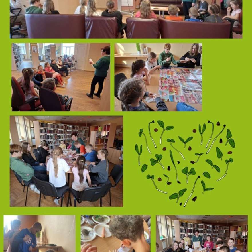 Mazo dārznieku skola Rītausmu bibliotēkā