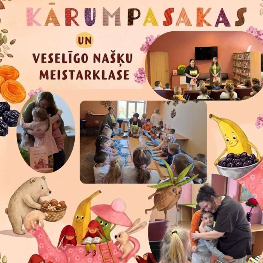 Kārumpasakas un veselīgo našķu meistarklase