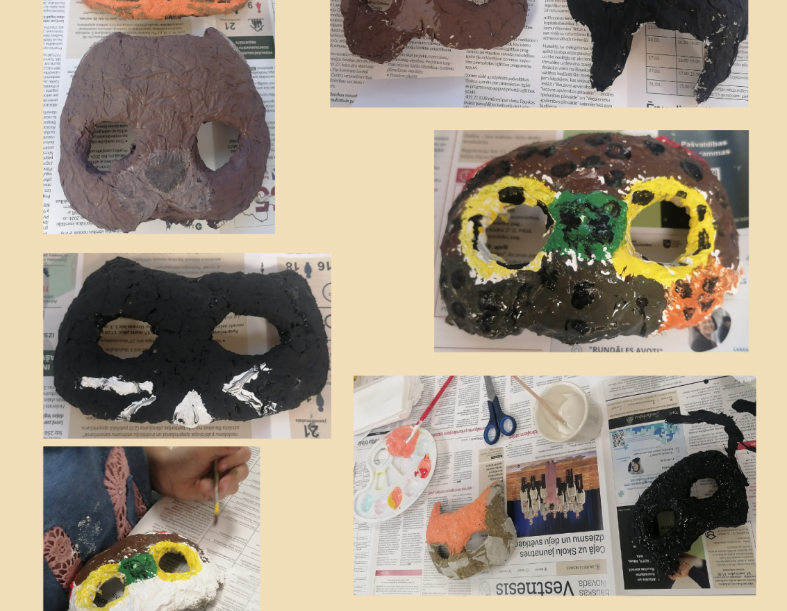 "Masku veido&scaron;anas darbnīca" bērniem