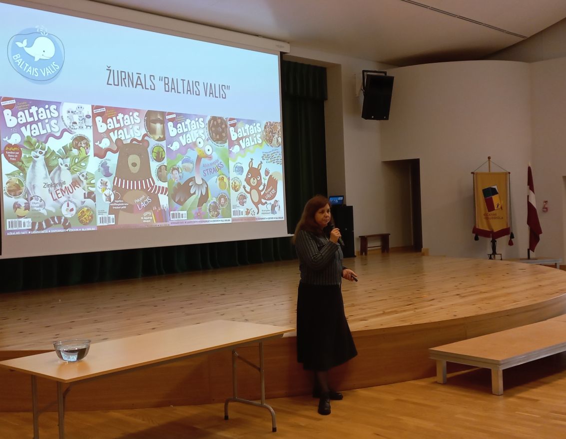 Tik&scaron;anās ar žurnāla "Baltais Valis" veidotājiem