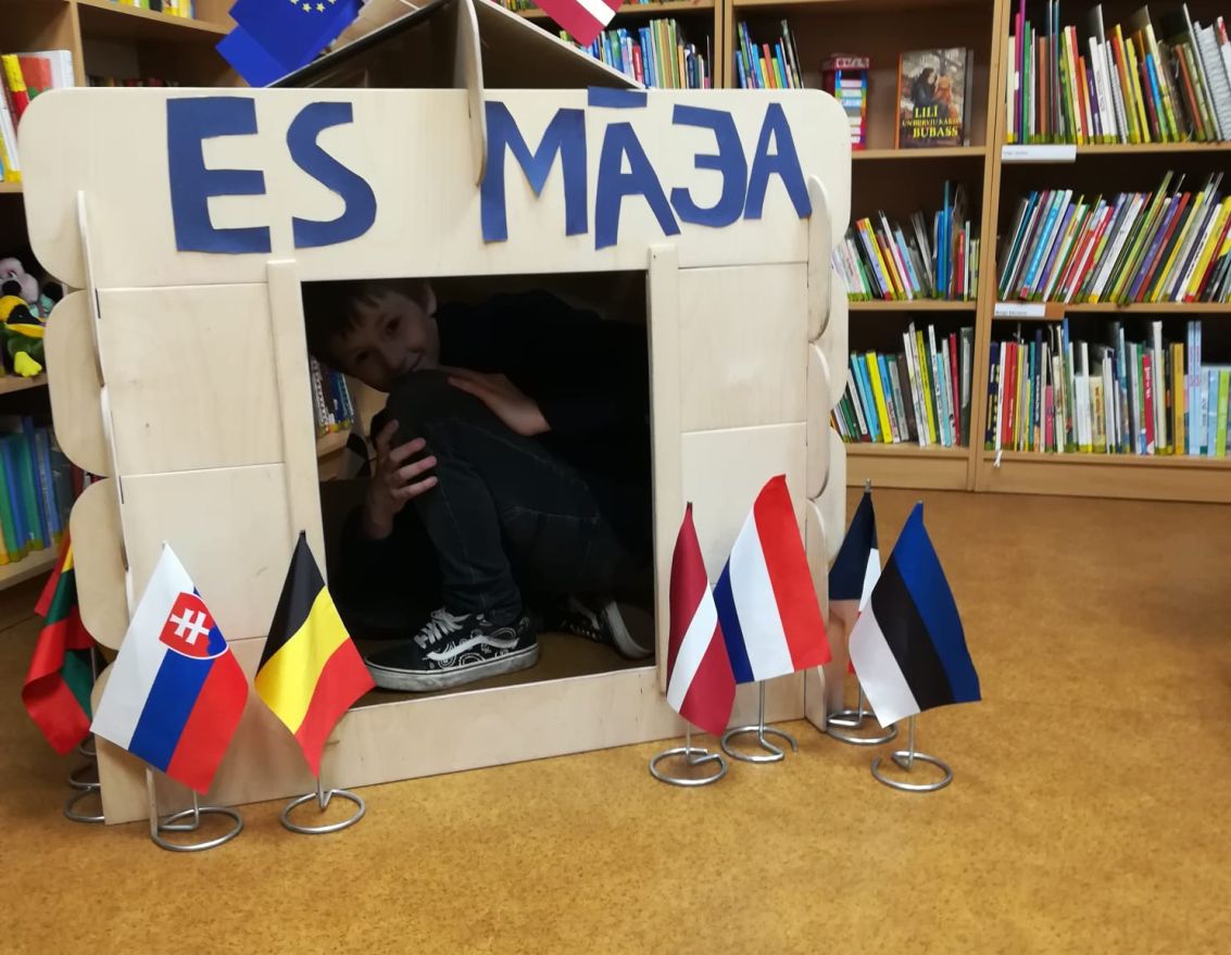 Aktivitātes Eiropas dienas ietvaros Vecumnieku pagasta bibliotēkā 