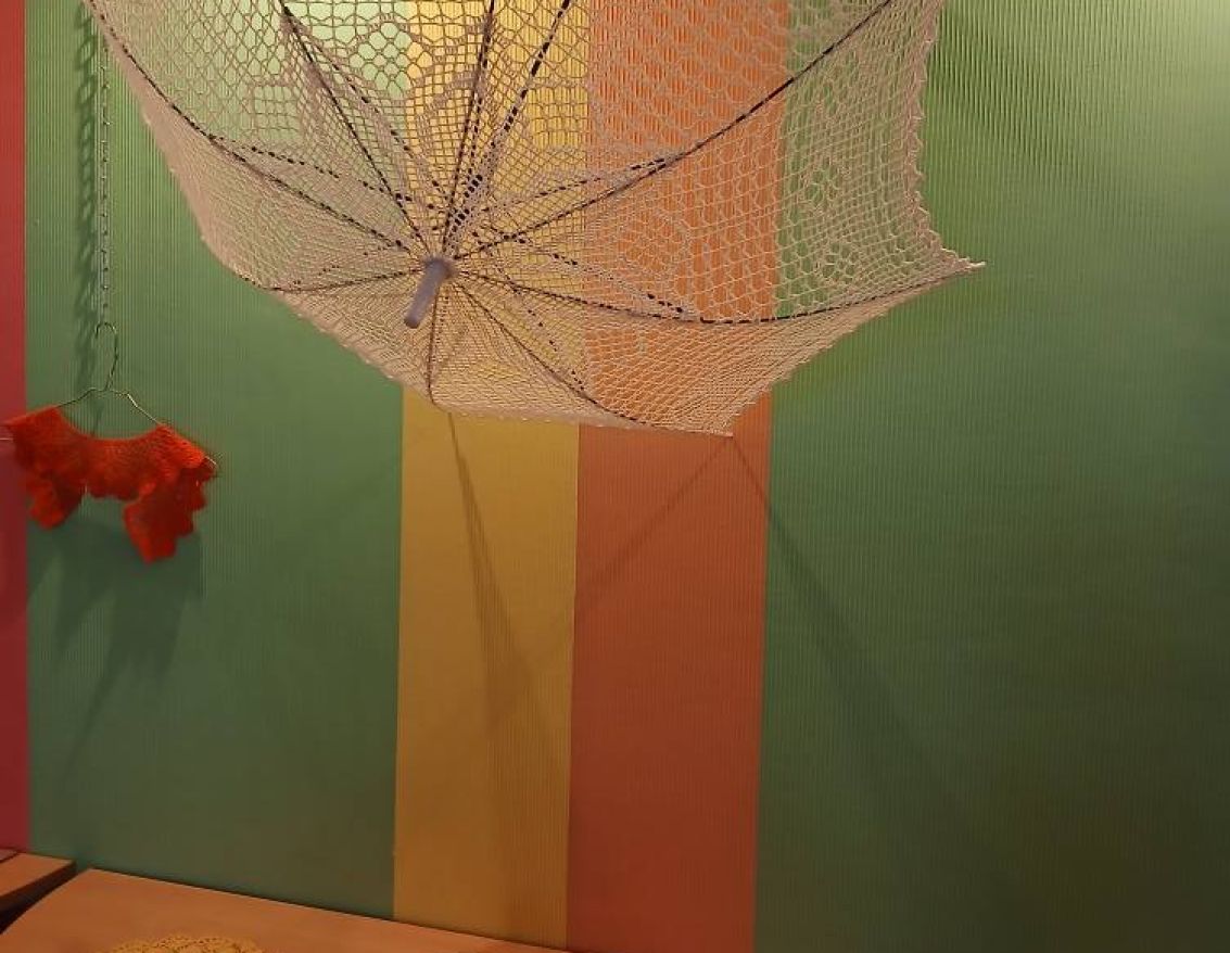 Anitas Piebalgas tamborējumu izstāde