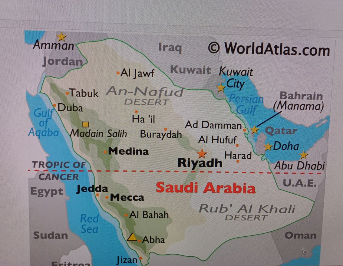 Neklātienes ceļojums uz tuksne&scaron;a un zaļo oāzes valsti - Saūda Arābiju