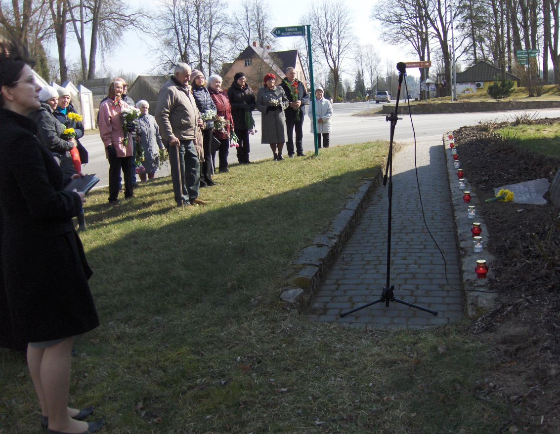 Represiju atceres dienas pasākums Bārbelē