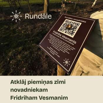 Piemiņas plāksnes atklā&scaron;ana Fridriham Vesmanim