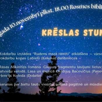 Ziemeļvalstu literatūras nedēļas izrīkojums Rosmes bibliotēkā