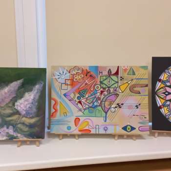 Studentes Milindas Austeres darbu izstāde