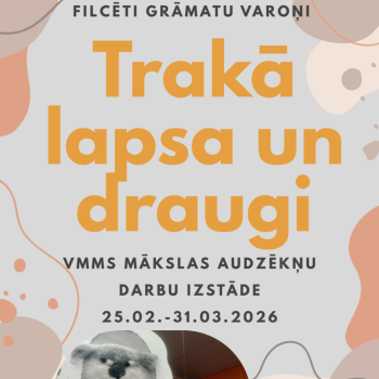 "Trakā lapsa un draugi" Vecumnieku pagasta bibliotēkā