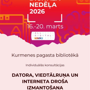 Digitālā nedēļa Kurmenes bibliotēkā