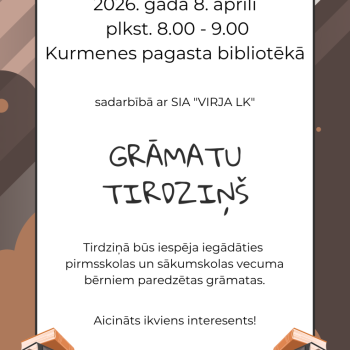 Grāmatu tirdziņ&scaron; Kurmenes bibliotēkā