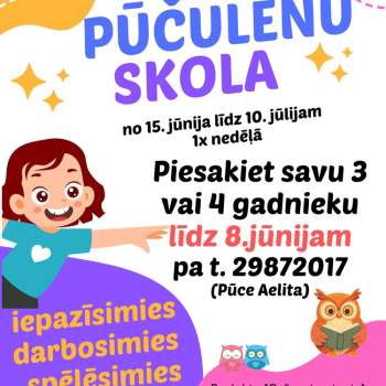 Aicinājums uz "Mazo pūčulēnu skolu"