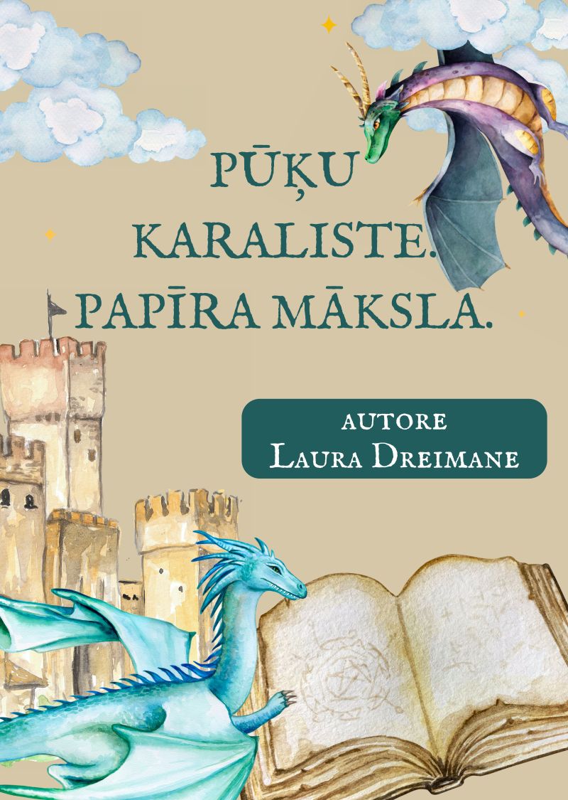 Izstāde "Pūķu karaliste. Papīra māksla" Bauskas Bērnu bibliotēkā