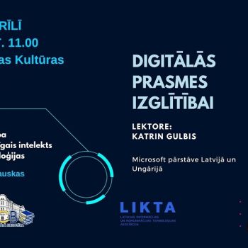 Seminārs "Digitālās prasmes izglītībai"