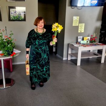 Pavasarīga tik&scaron;anās ar Maiju Laukmani Gailī&scaron;u bibliotēkā