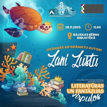 Literatūras un fantāzijas virpuļos &ndash; tik&scaron;anās ar grāmatu autori Zani Zustu