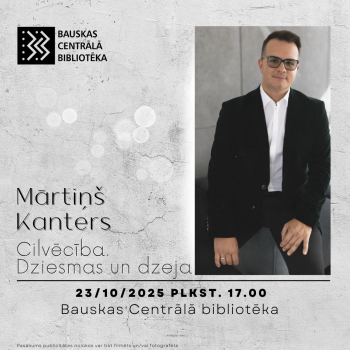Tik&scaron;anās ar Mārtiņu Kanteru "Cilvēcība. Dziesmas un dzeja"