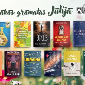 Jūlija grāmatu jaunumi